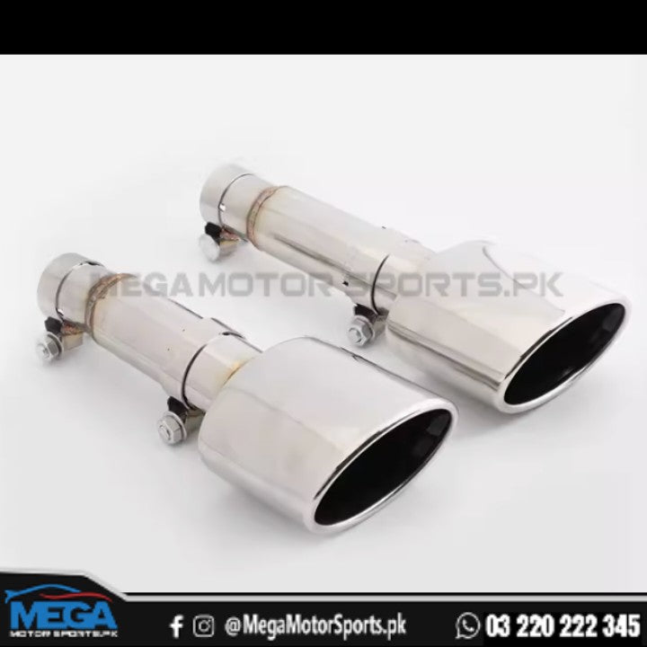 Civic 2022+ Yofer Style Exhaust Tips Original Stainless Steel