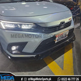 Honda Civic Mugen Glossy Black Front Lip Splitter For 11th Gen 2022 - 2025