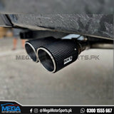 HKS LEGAMAX Side Exit Carbon Fiber Tips Exhaust for Hilux Revo/Rocco