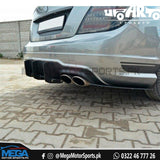 Mercedes C63 W204 AERO Style Rear Bumper Splitters