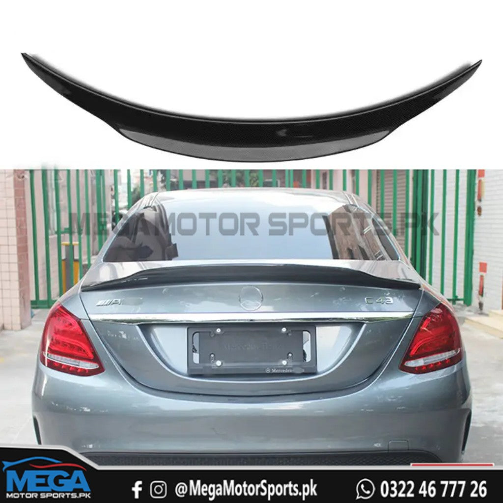 Auto Perfectionists UK Gloss Black PSM Style Rear Spoiler For Mercedes C Class Coupe W205 C205 2014-2021