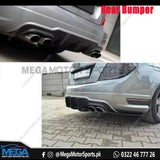 Mercedes C63 W204 AERO Style Rear Bumper Splitters