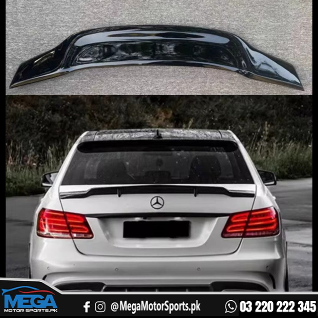 WA Rear Trunk Spoiler For Mercedes E-Class W212 2009-2016 – Piano Black Gloss – ABS Adhesive