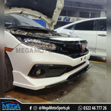 Honda Civic Front US Facelift Bumper With Piano Black Trims