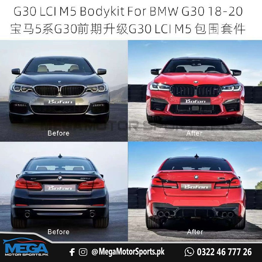 BMW 5 Series G30 LCI M5 Body Kit For 2018 2019 2020