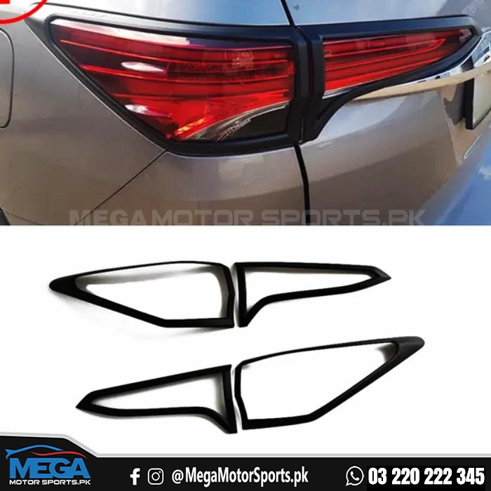 Toyota Fortuner Black Taillights Cover