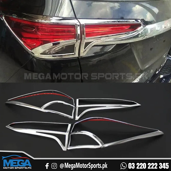 Toyota Fortuner Chrome Taillights Cover