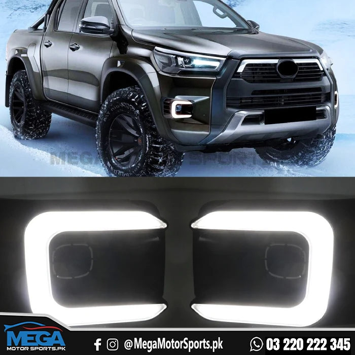 Toyota Hilux Rocco LED Drl Covers For 2020 2021 2022