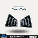 Toyota Yaris Glossy Black Quarter Louvers