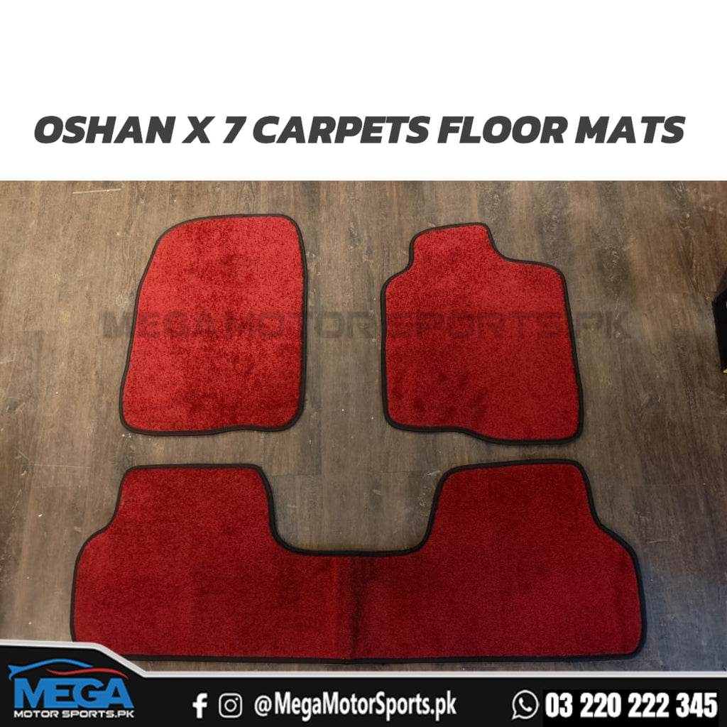 Changan Oshan X7 Red Carpets Floor Mats 2022-2025