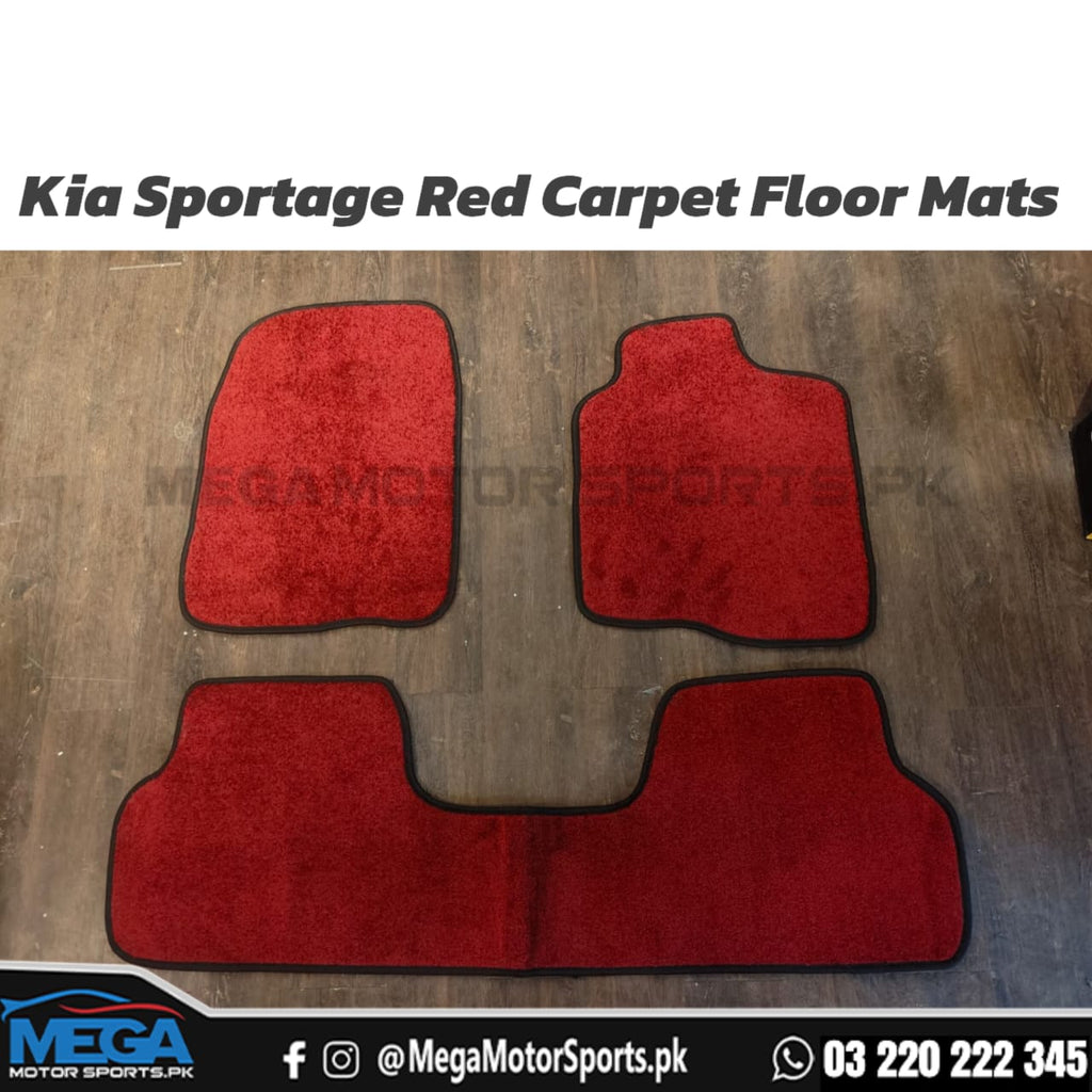 KIA Sportage Red Carpets Floor Mats 2019-2025