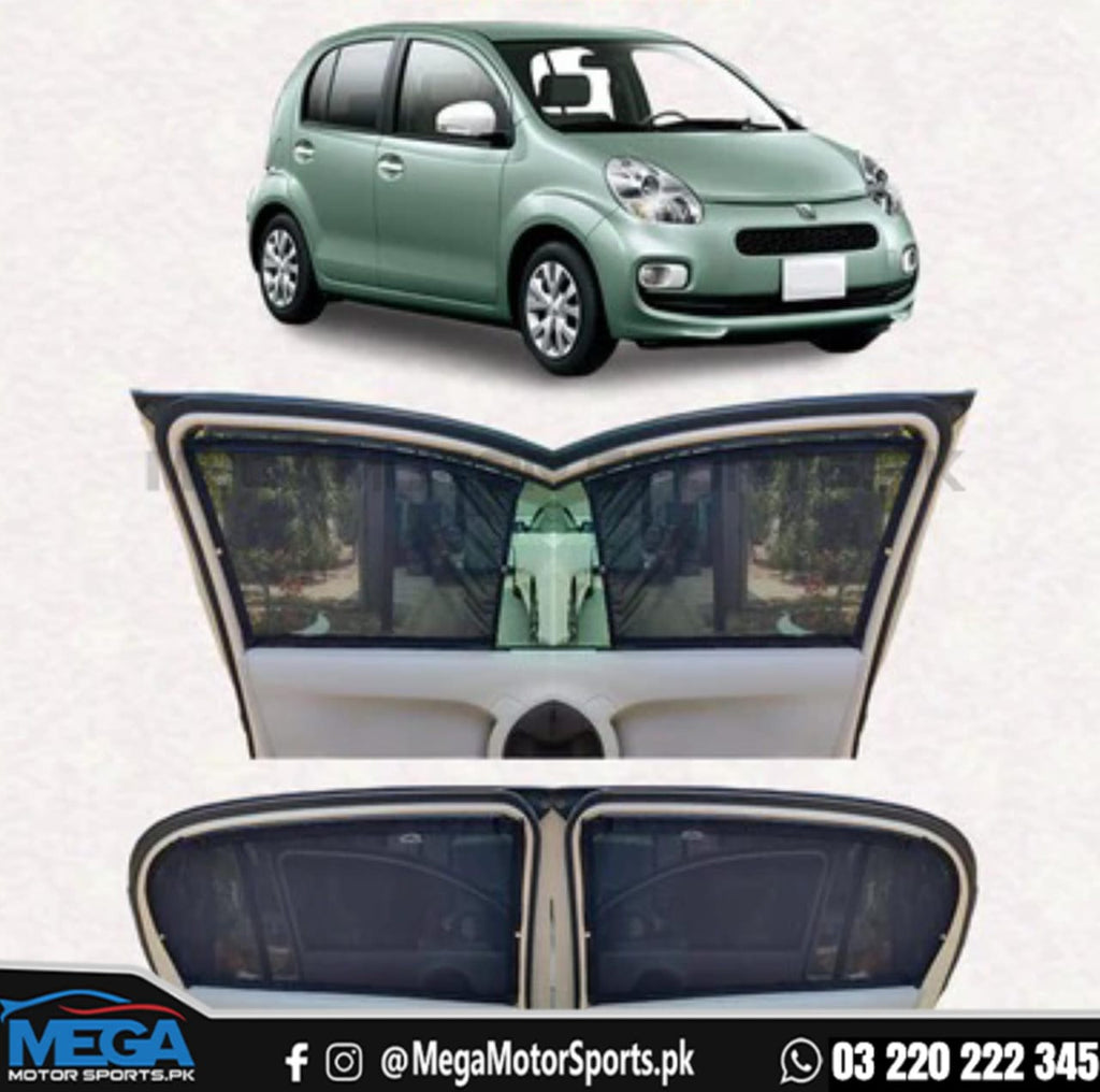 Toyota Passo Sliding Car Curtains / Sun Shades 2010-2016