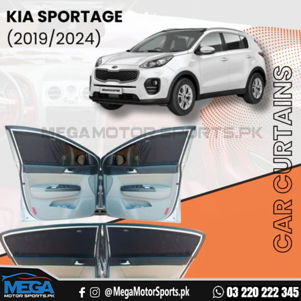 Kia Sportage Sliding Car Curtains / Sun Shades 2019-2025