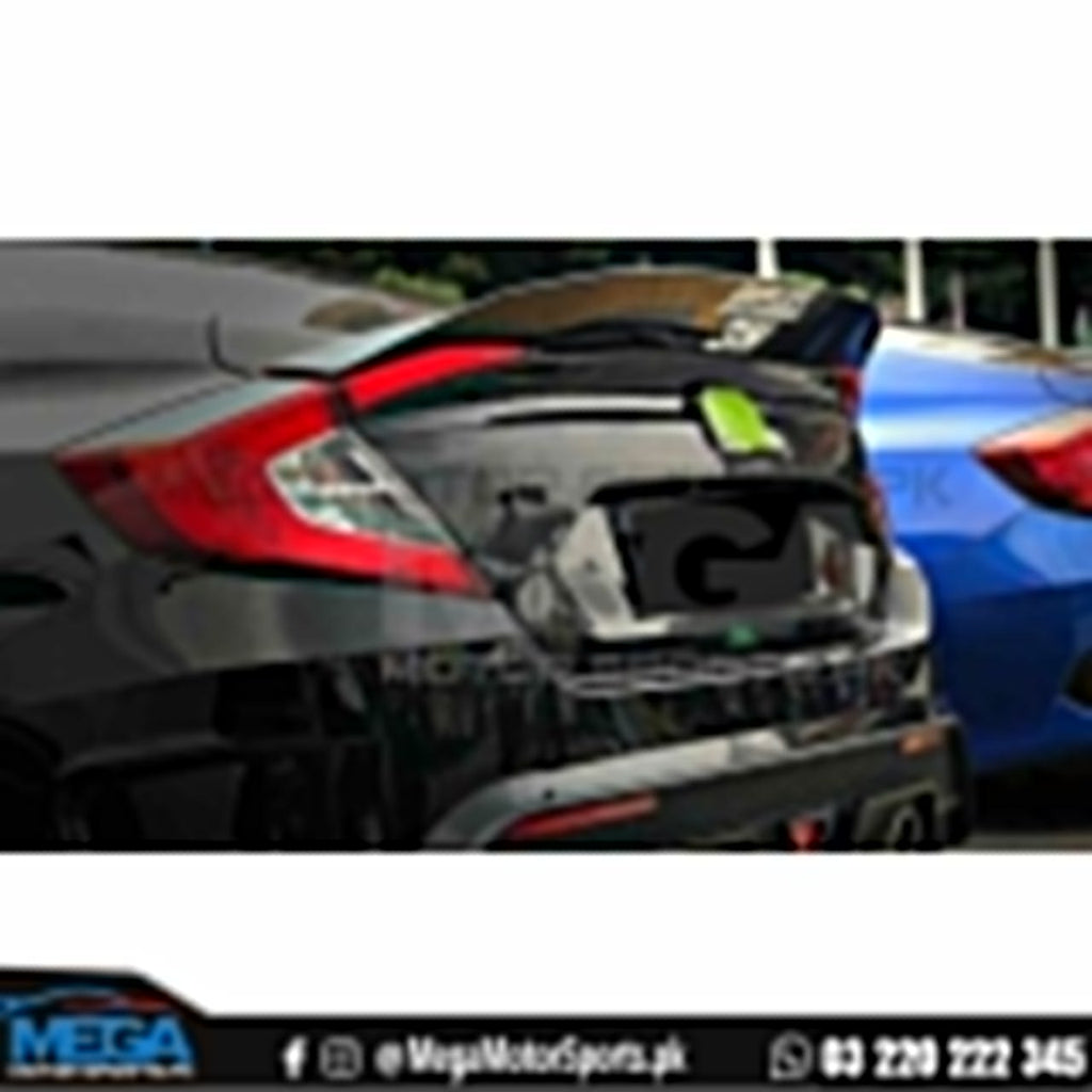 Honda Civic X Carbon Fiber DuckTail Spoiler V2 2016 - 2021