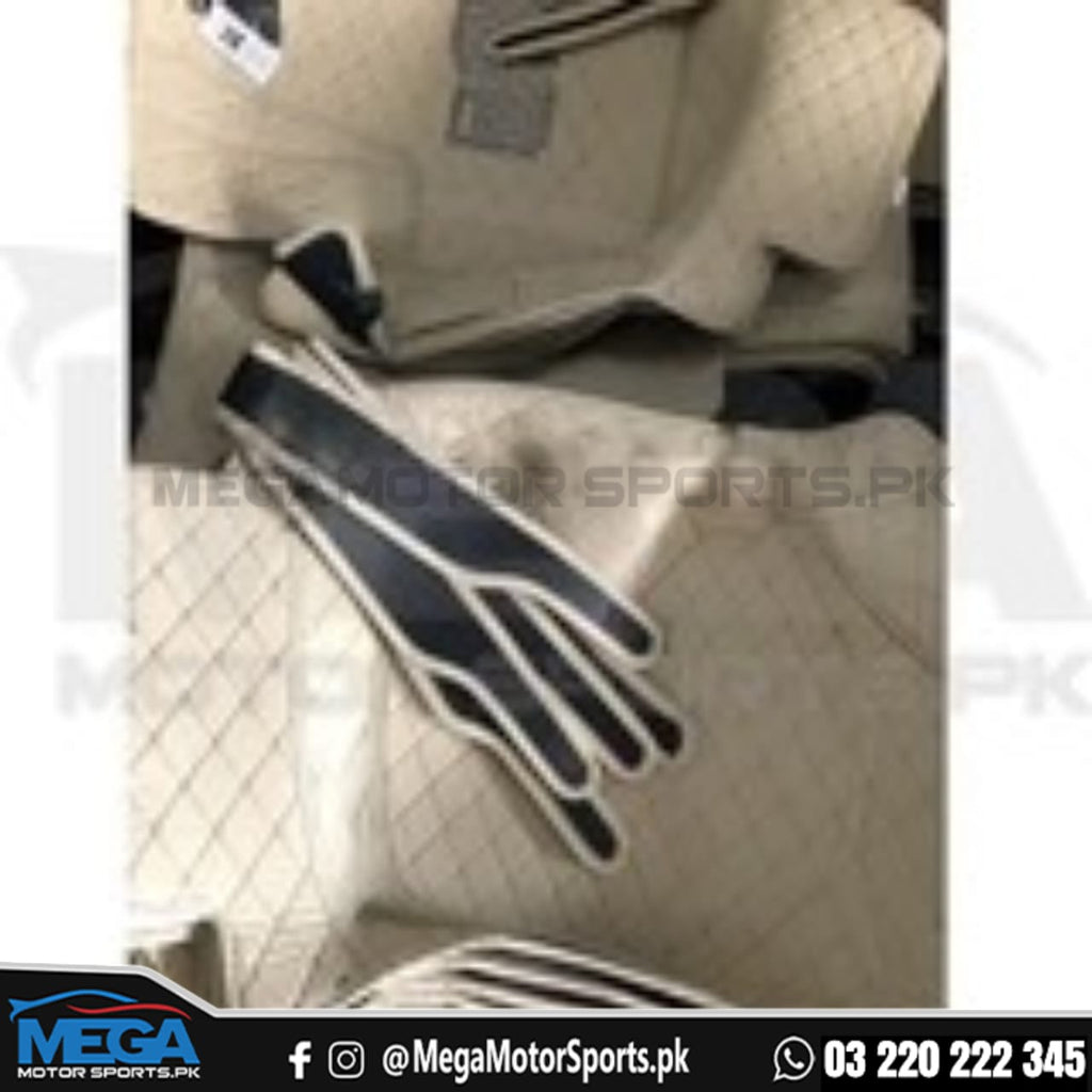 Honda Civic Rebirth 7D Diamond Floor Mats Beige 2013-2015