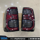 Toyota Hilux Vigo Red Smoke Led Tail lamps Rocco Style