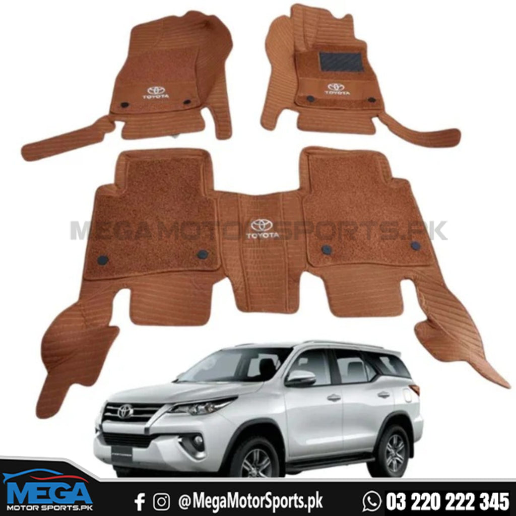 Toyota Fortuner 10D Cofee/ brown Floor Mats