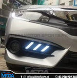 Honda Civic X Fog Lights DRL Cover Mustang Style Model 2016-2020