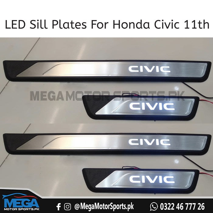 Honda Civic 2022 LED Sill Plates For 11th Generation 2022 2023
