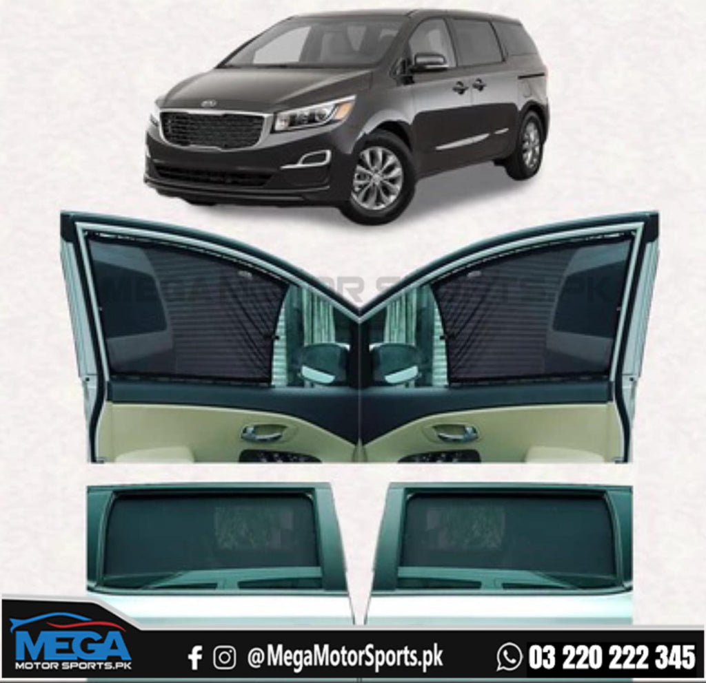 Kia Carnival Sliding Car Curtains / Sun Shades 2023-2025