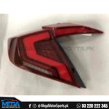 Honda Civic X Red Matrix Style Tail Lights 2016-2021