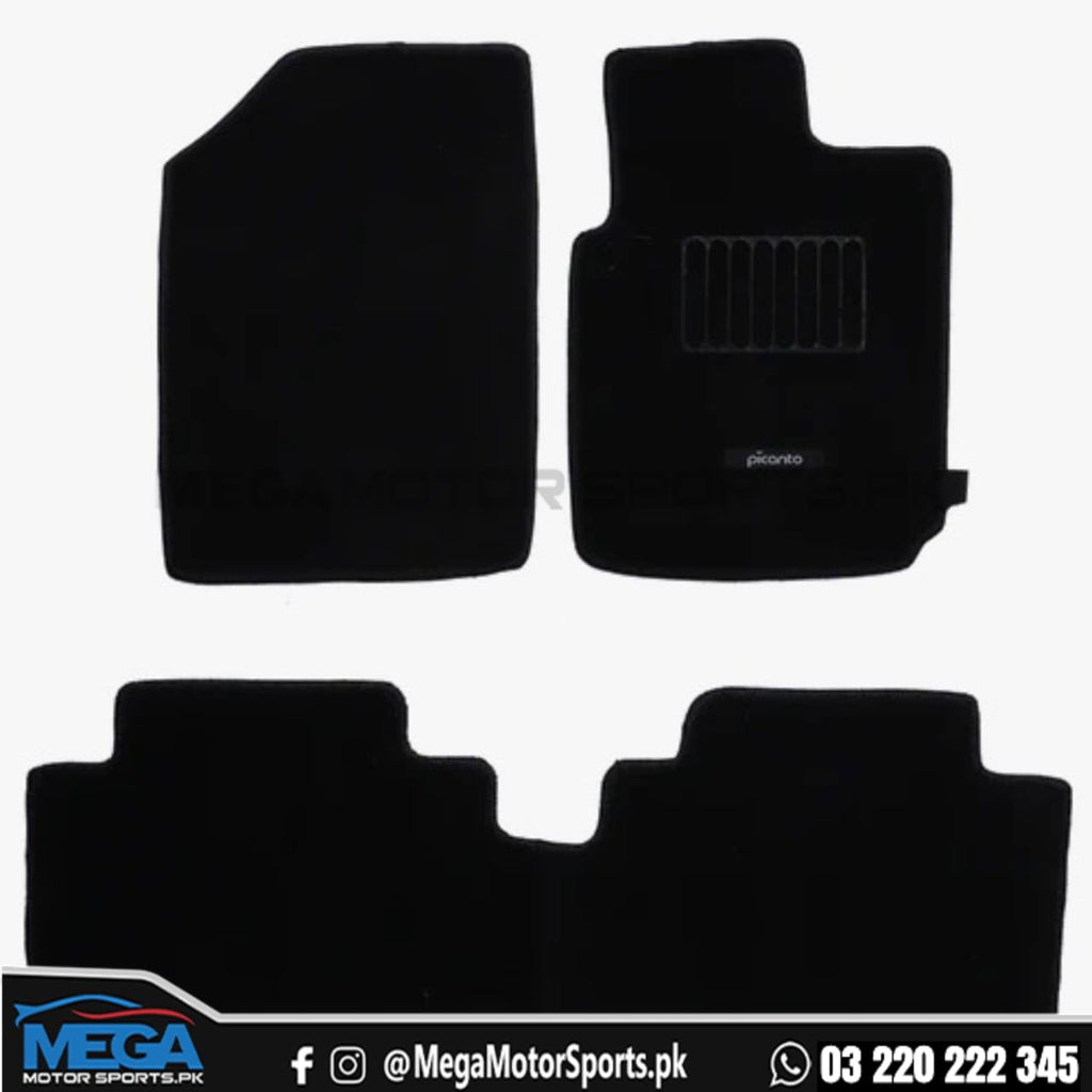 Kia Picanto Carpet Floor Mats Black