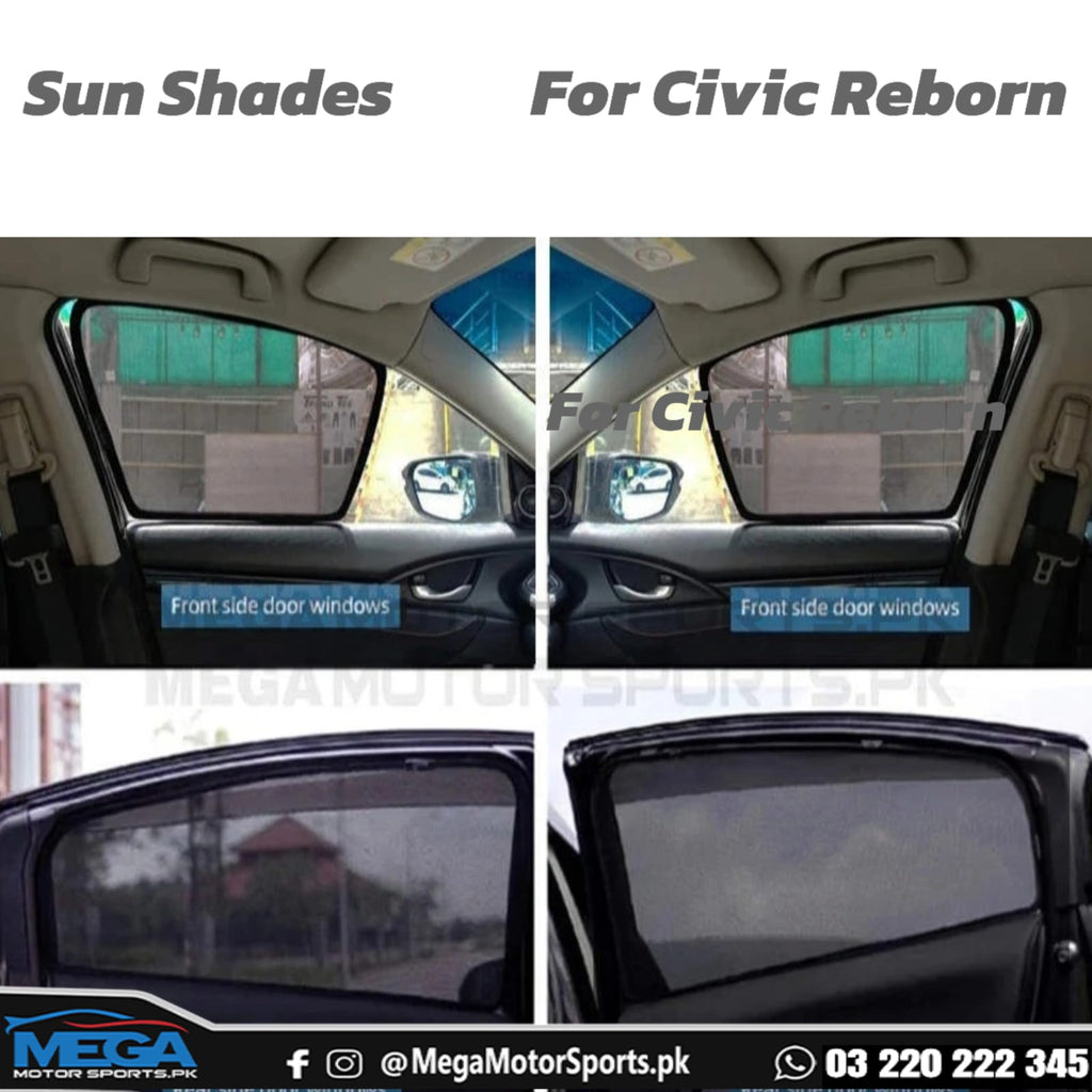 Honda Civic / Reborn Premium Quality Window Sun Shades 2008-2012