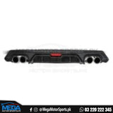 Honda Civic X  Kantara Style Diffuser - Dual Exhaust