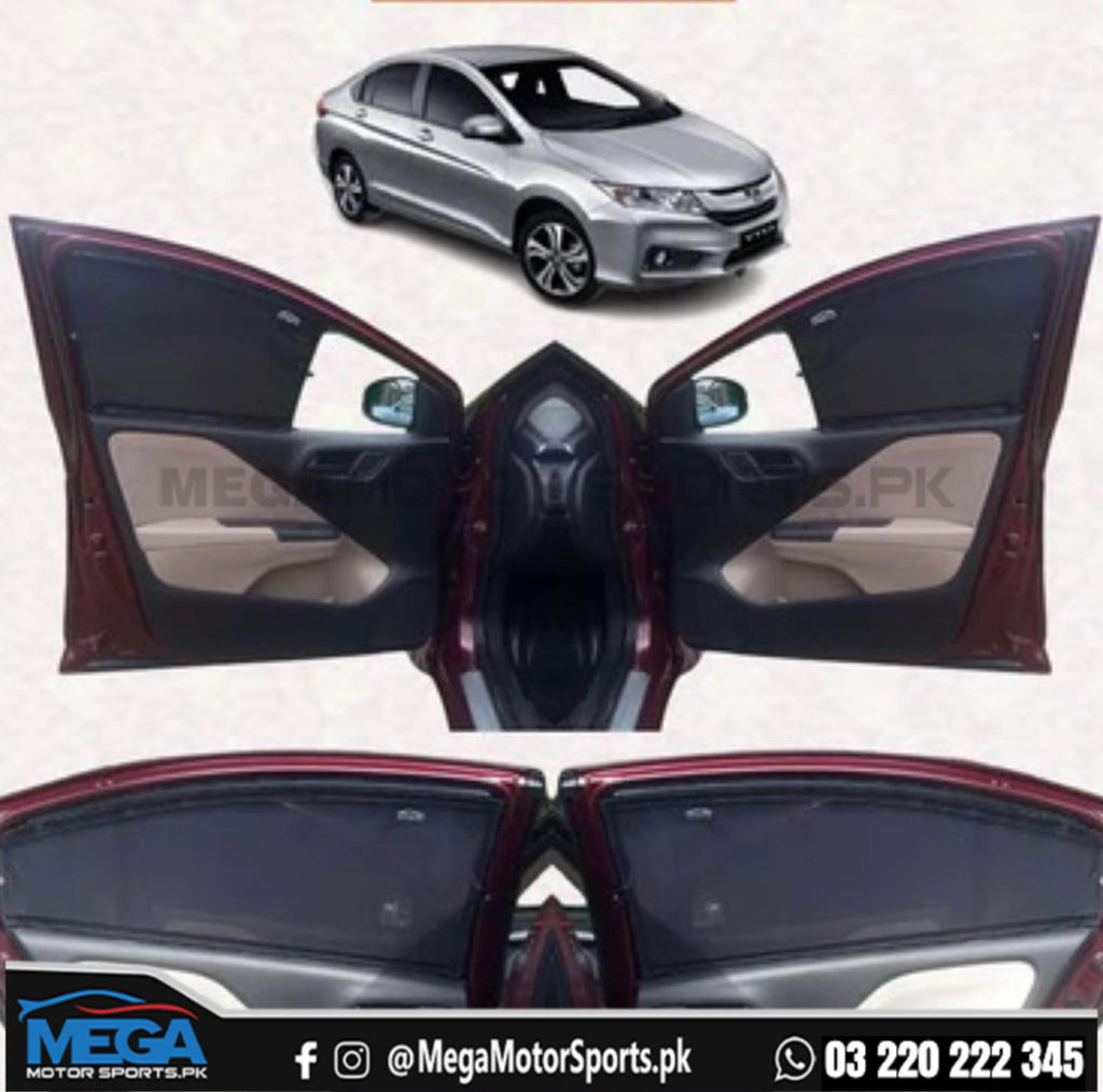 Honda City (Grace) Sliding Car Curtains / Sun Shades 2021-2025