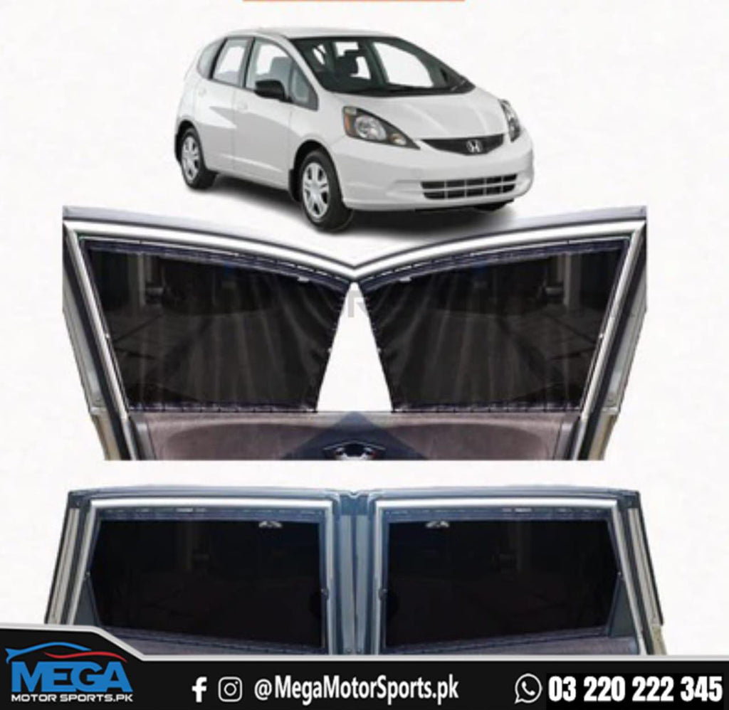 Honda Fit Sliding Car Curtains / Sun Shades 2015-2020