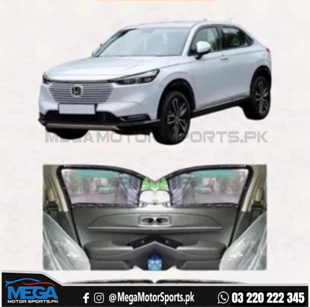 Honda HR-V Vezel Sliding Car Curtains / Sun Shades 2021-2025