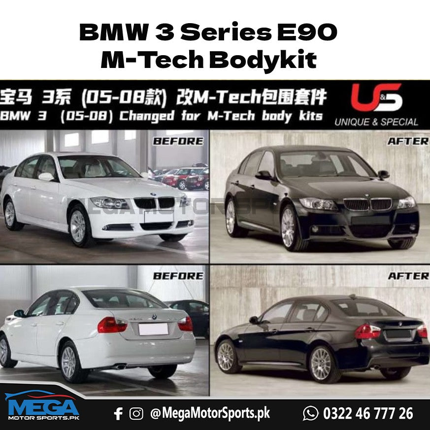 BMW 3 Series E90 M-Tech Bodykit For 2005 2006 2007 2008 – Mega Motor Sports