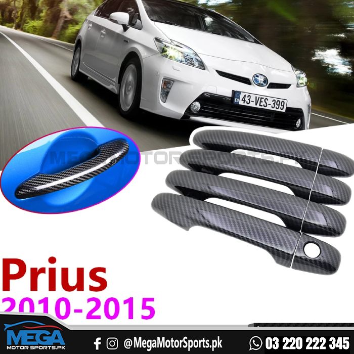 Toyota Prius Carbon Fiber Door Handles For 2010 - 2016