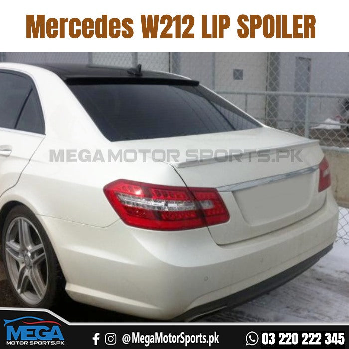 Mercedes E-Class W212 Trunk Lip Spoiler