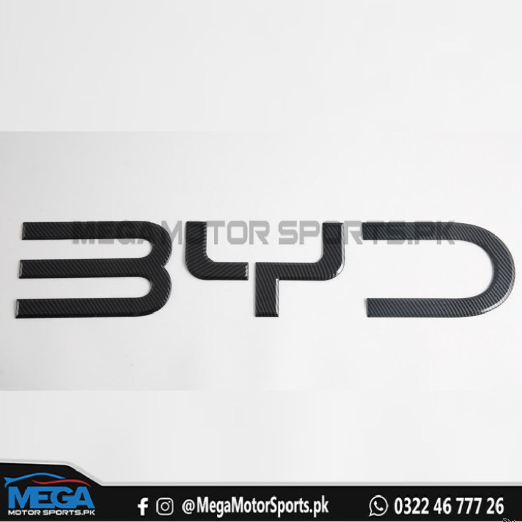 BYD Shark 6 Rear Door Logo Carbon Fiber For 2025 2026
