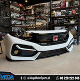 Honda Civic X  Facelift Front SI Bumper V2 For 2016 - 2021