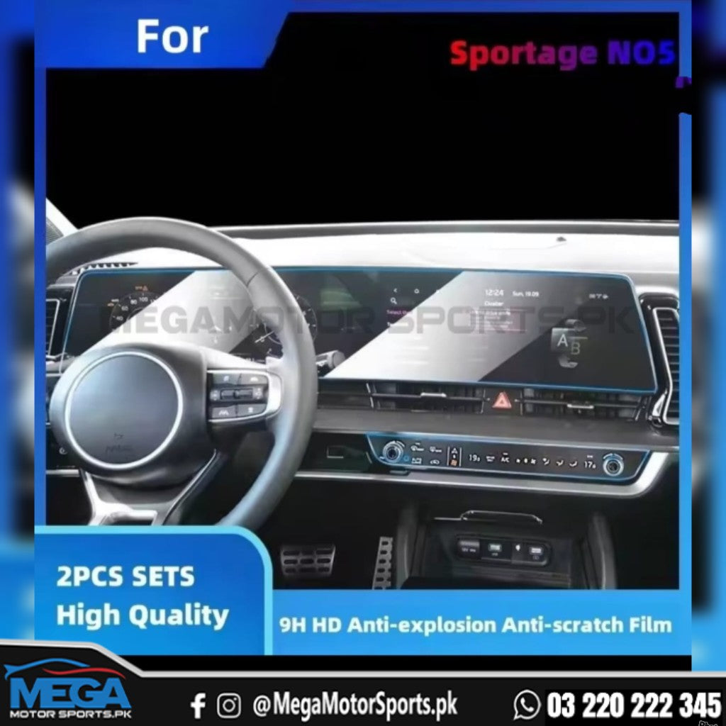 Kia Sportage Hev Meter + Infotainment Screen Glass Protector For 2025 2026