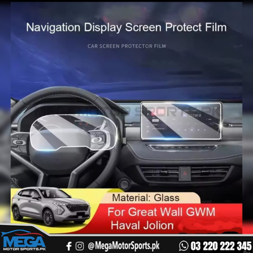 Haval Jolion Meter + Infotainment Screen Glass Protector For 2022-2026