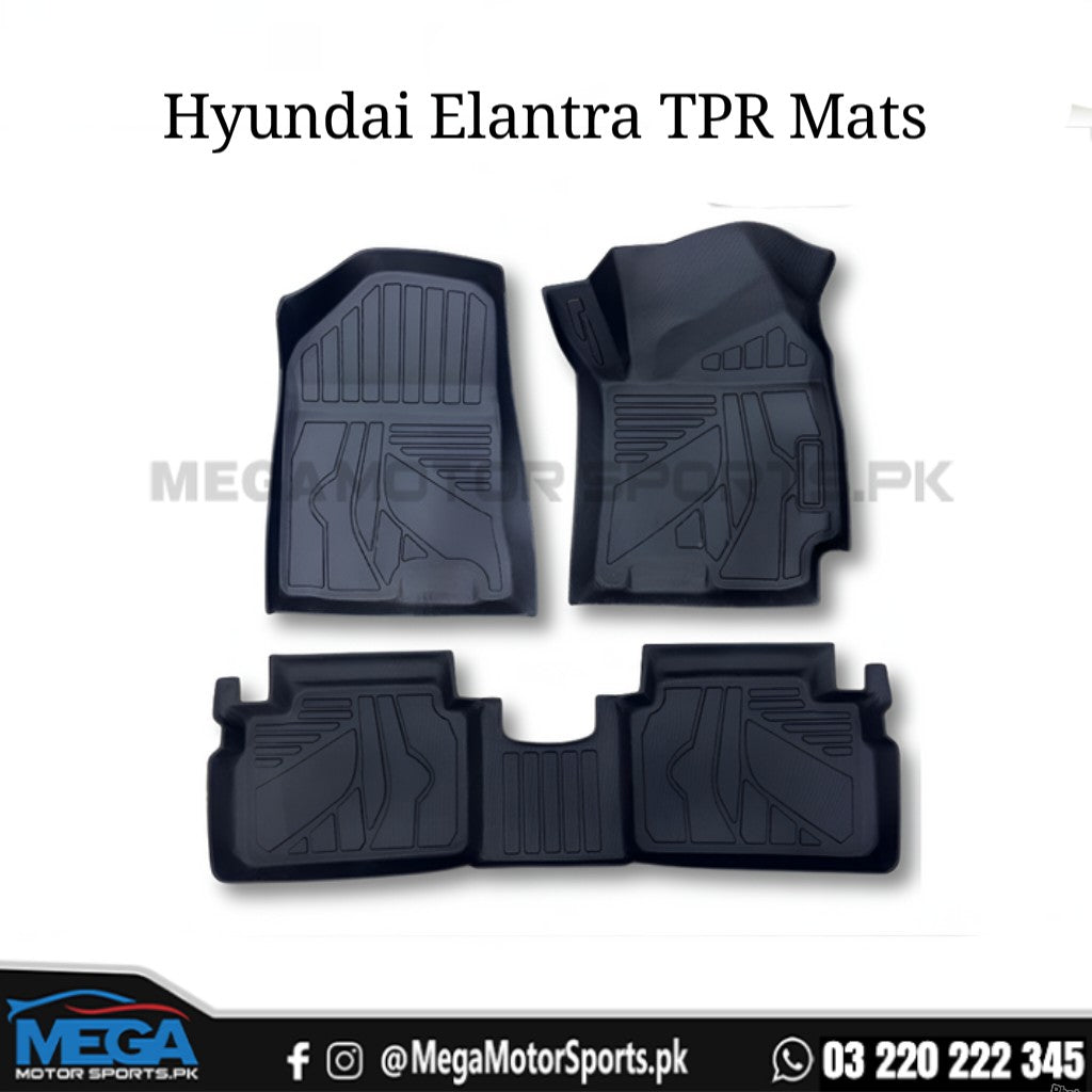 Hyundai Elantra TPR Floor Mats For 2021-2024 (TPR,TPE,TPR)