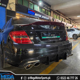 Mercedes C63 W204 AERO Style Rear Bumper Splitters