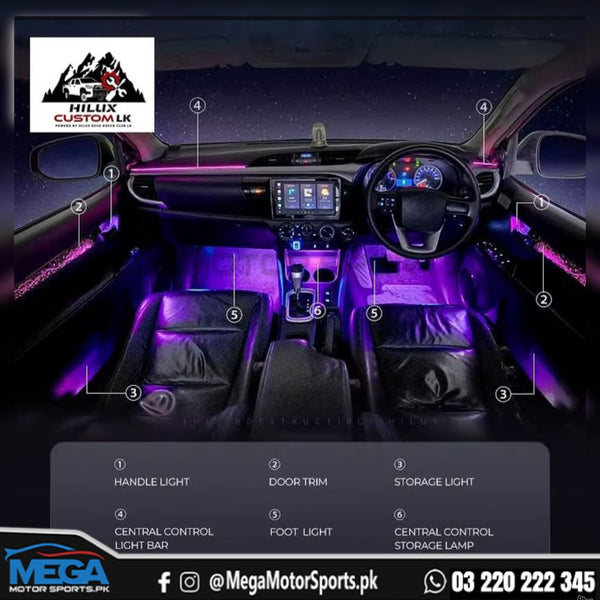 Toyota Revo Rocco GR Interior Ambient Lighting For 2016-2025 – Mega ...