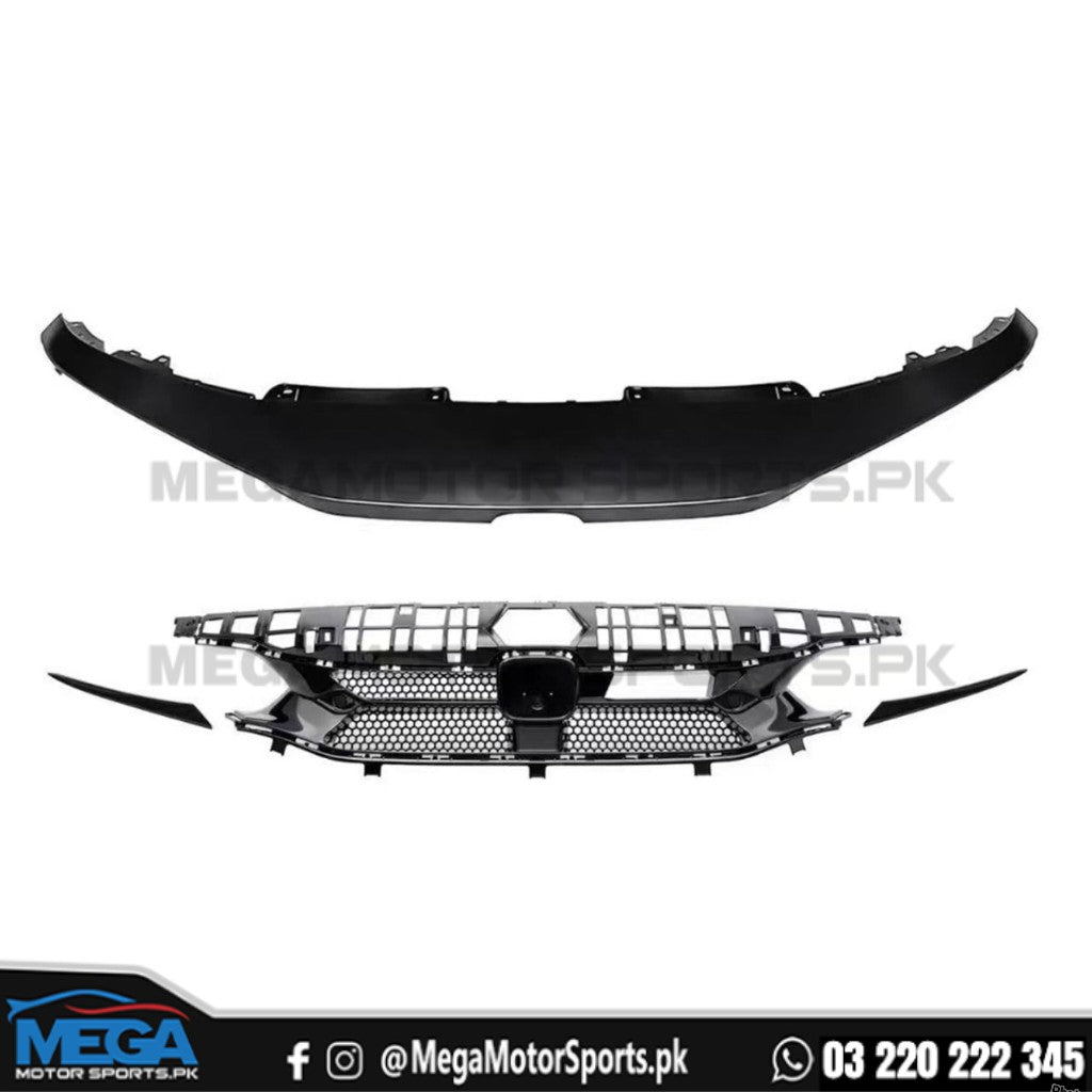 Honda Civic 11th Gen JS Racing Grill With Nose For 2022-2026