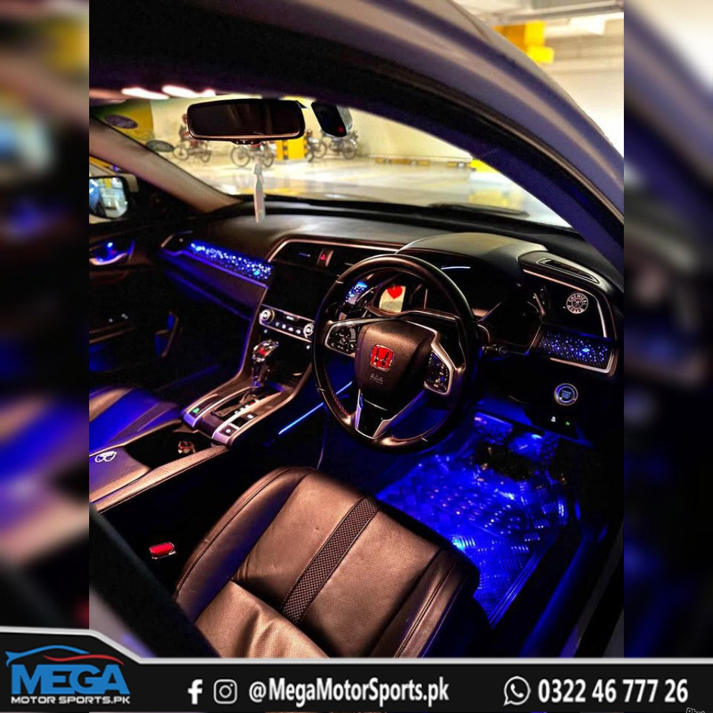 Honda Civic X Carbon Fiber Interior Ambient Lighting For 2016-2021