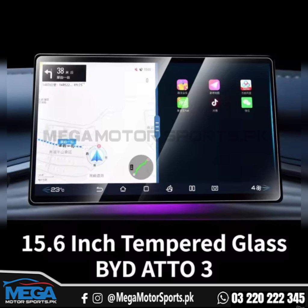 BYD Atto 3 Meter + Infotainment Screen Glass Protector For 2024-2026