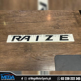 Toyota Raize Front Bonnet 3D Logo Letters In Chrome