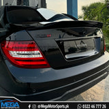 Mercedes W204 C Class/C63 Ducktail Spoiler Gloss Black 2007 - 2013