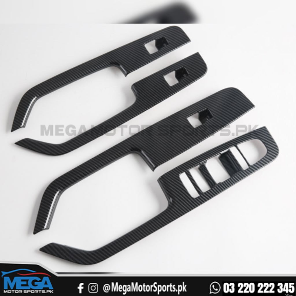 BYD Shark 6 Power Window Carbon Fiber Trims For 2025 2026
