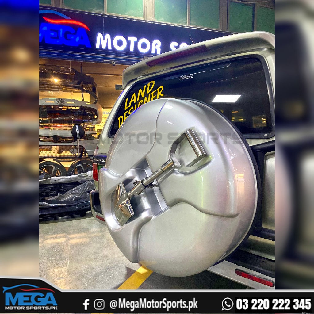 Toyota Prado Tyre Cover with Shovel For 2002 - 2009