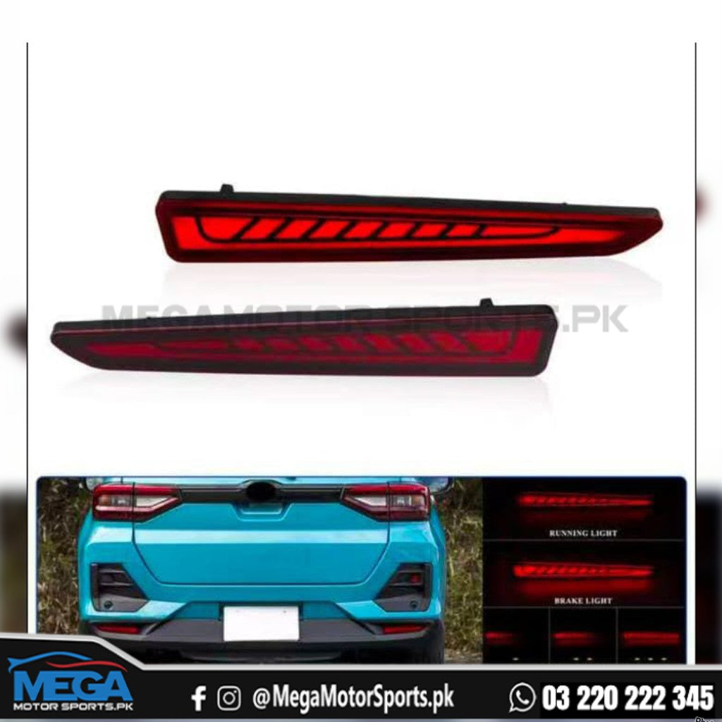 Toyota Raize Rear Bumper Led Reflector For 2022-2025
