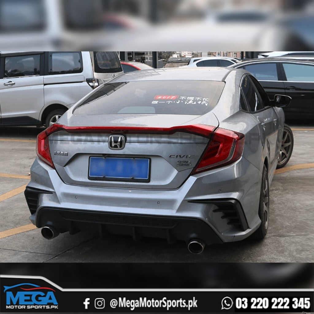 Honda Civic X FC 450 Rear Bumper (Separately) For 2016-2021